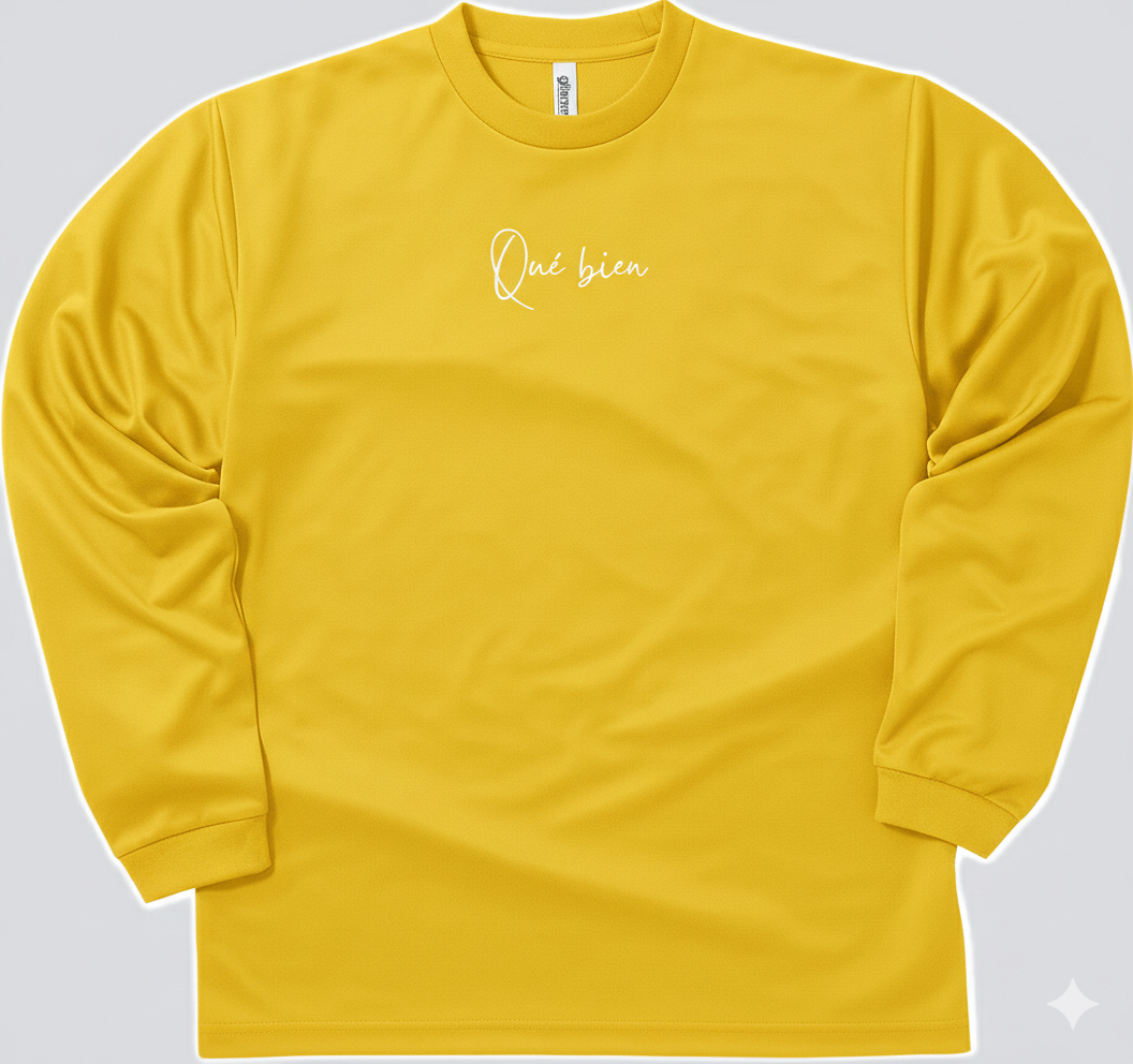 Qué bienドライロングスリーブTシャツ
